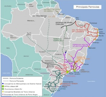 rail-road-map of Brazil-site photo