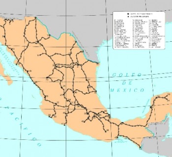 rail-road-map of Mexico site photo