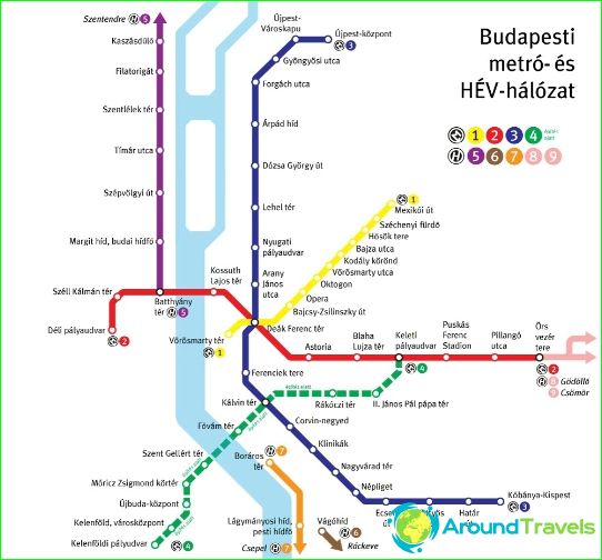 turistička karta budimpešte Metro Budimpešta: dijagram, opis, fotografije. Podzemna željeznica  turistička karta budimpešte