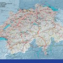 rail-road-map of Switzerland-site photo