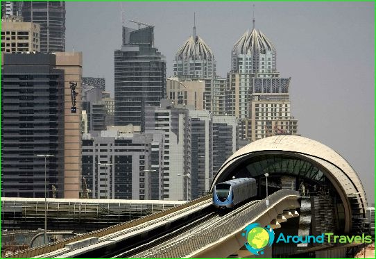 Dubai Metro: map, photos, description