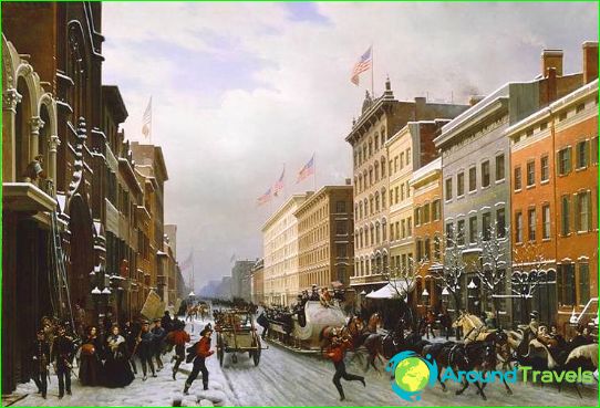 Broadway in 1840