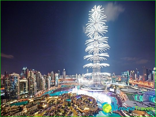 New Year's fireworks in Dubai