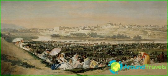 Madrid in the painting by Francisco Goya (1788)
