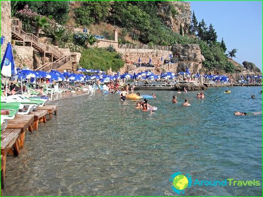 The beaches of Antalya