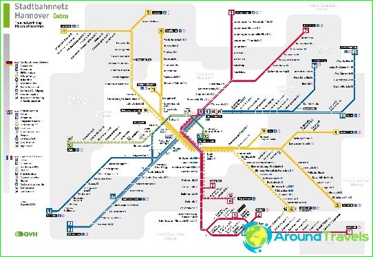 hannover karta Podzemna željeznica Hanover: dijagram, opis, fotografije. Podzemna  hannover karta
