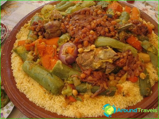 The traditional cuisine of Morocco