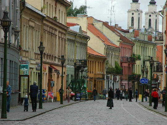 The streets of Kaunas