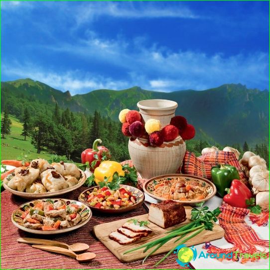 The traditional cuisine of Ukraine
