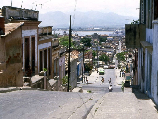 The streets of Santiago de Cuba