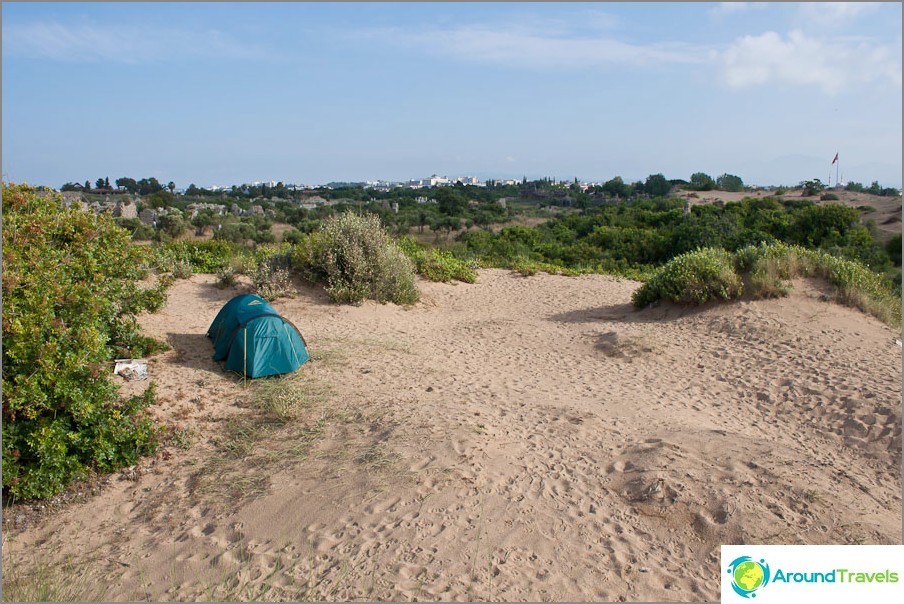 Good place for a tent Good place for a tent