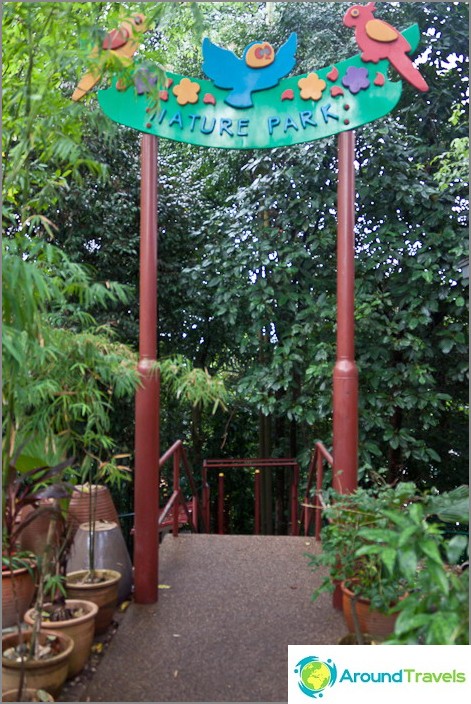 Entrance to the park Bukit Nanas