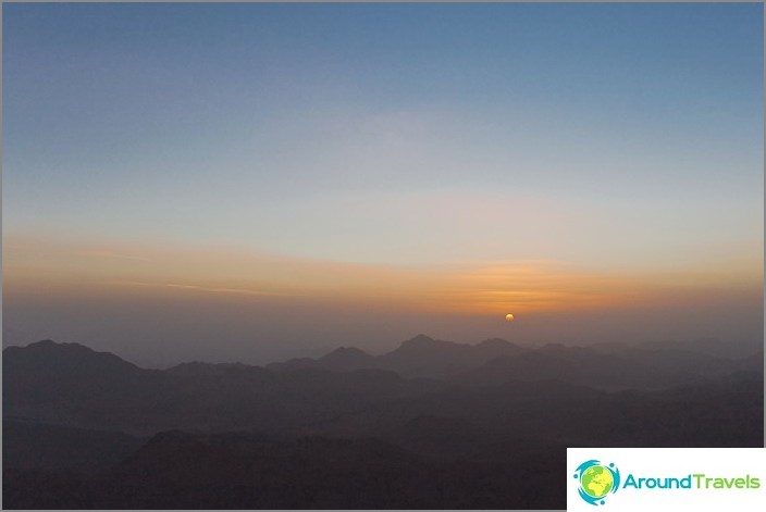 Mount Moses (Mount Sinai). Dawn.