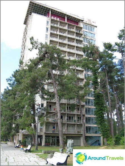 Abkhazia. Pitsunda Pension building.