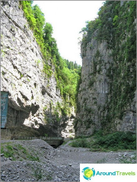 Abkhazia. Gorge on the way to the lake Ritsa.