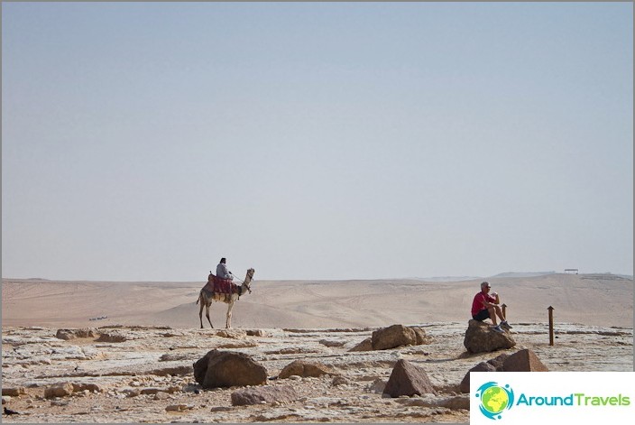 Plateau Giza and Sahara desert.
