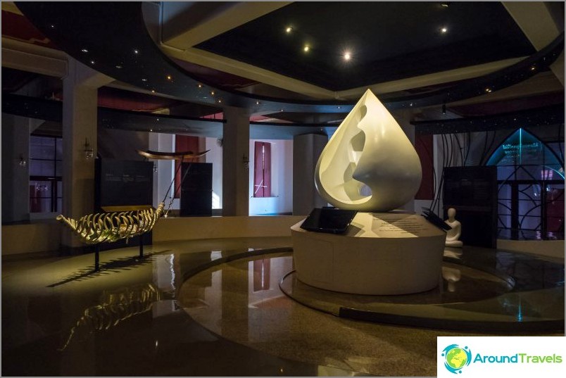 Modern interiors with installations inside