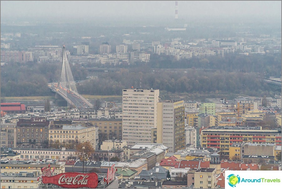 Warsaw from a height of 114 meters