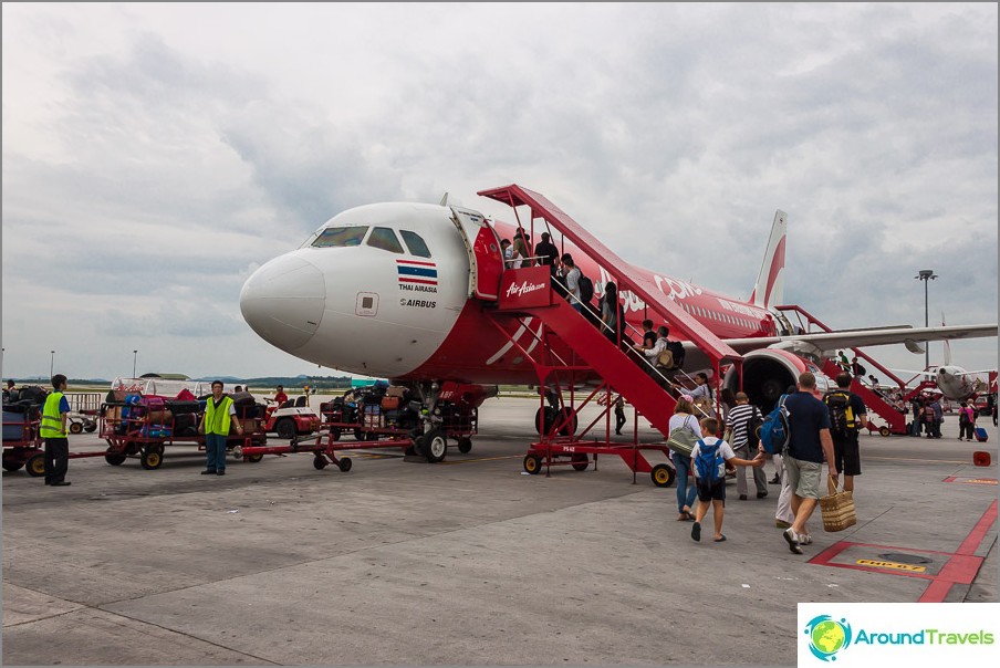 AirAsia - the most important loukost in Asia in Thailand