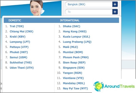 Where Bangkok Airways Flies
