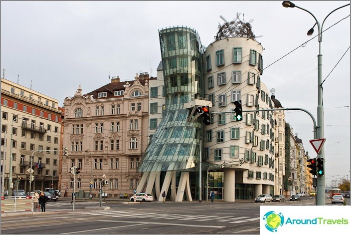 Unusual building in the center of Prague