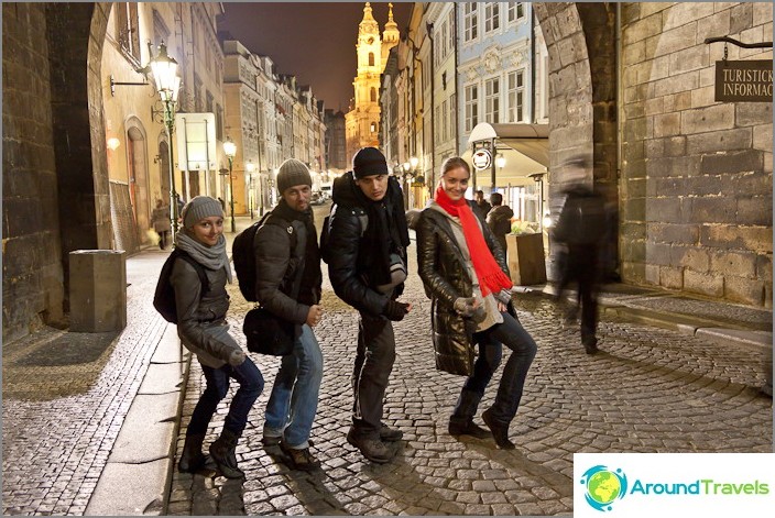 Our glorious four in Prague