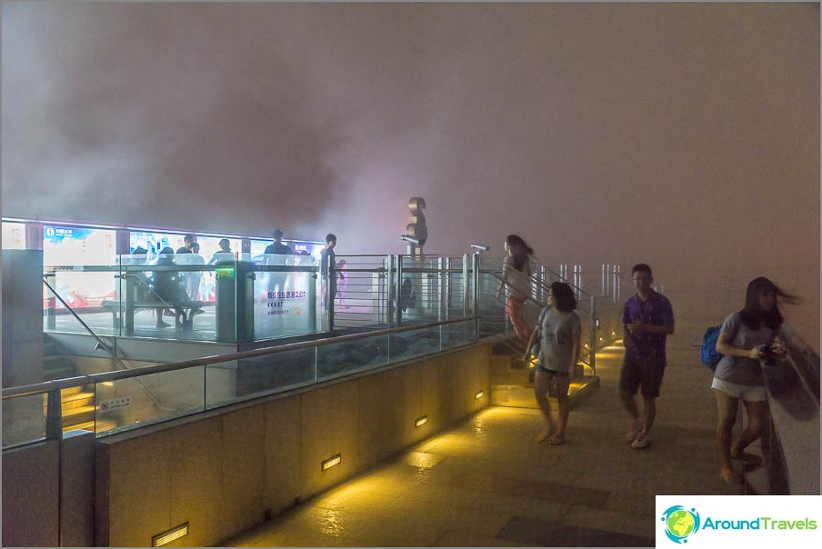 In the milky haze, very atmospheric