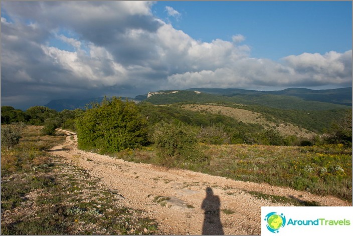 View from the ridge Cordon-Bair. Crimea.
