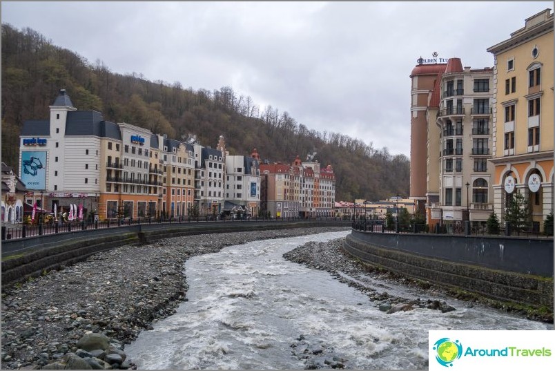 View of the central part of Rosa Khutor