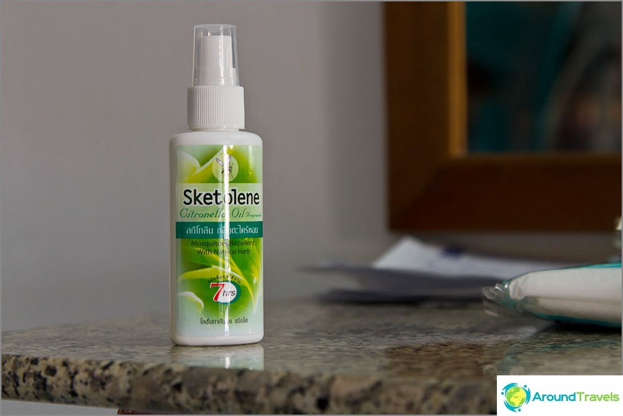 Sketolene - repellent from 7/11, based on citronella oil
