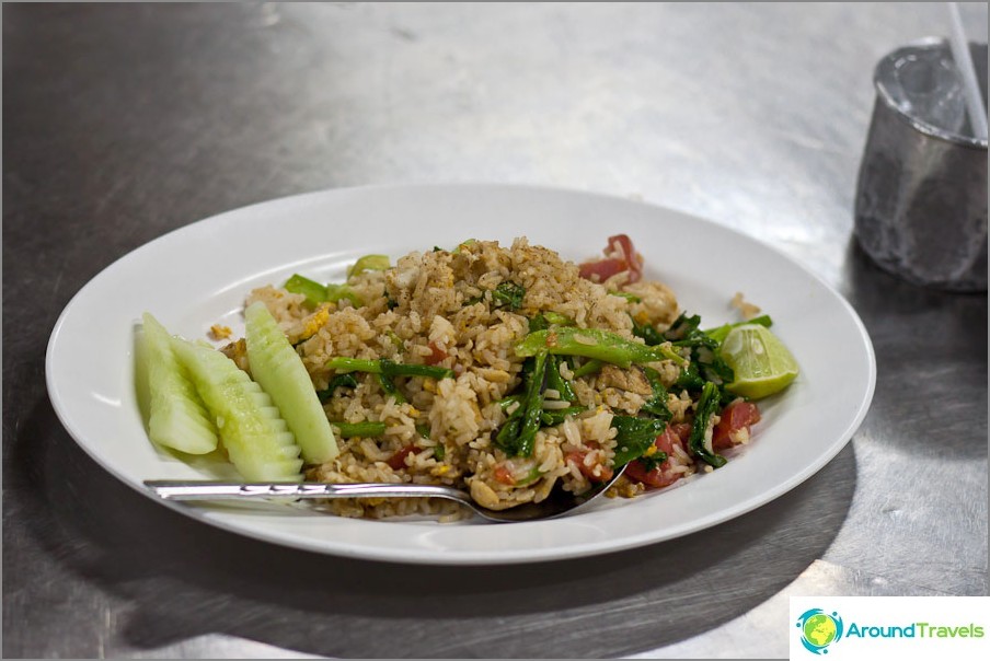 Thai fried rice with vegetables