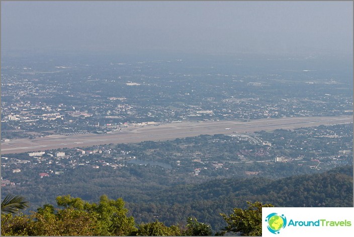 View from Doi Suthep Mountain to Chiang Mai