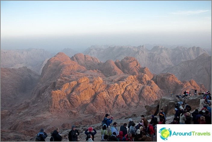 On the mountain of Moses. Before sunrise. On the mountain of Moses. Before sunrise.