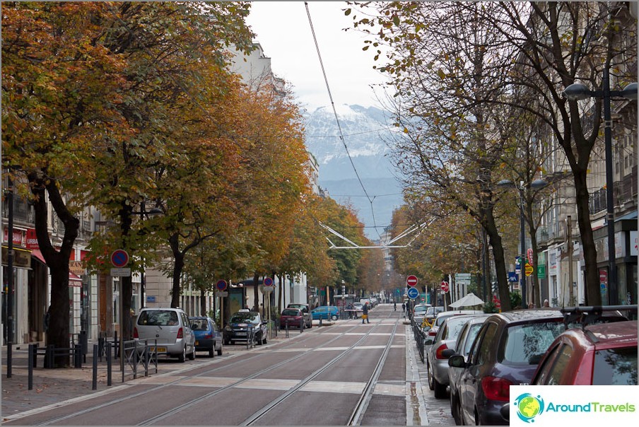 Every street in Grenoble ends in a mountain