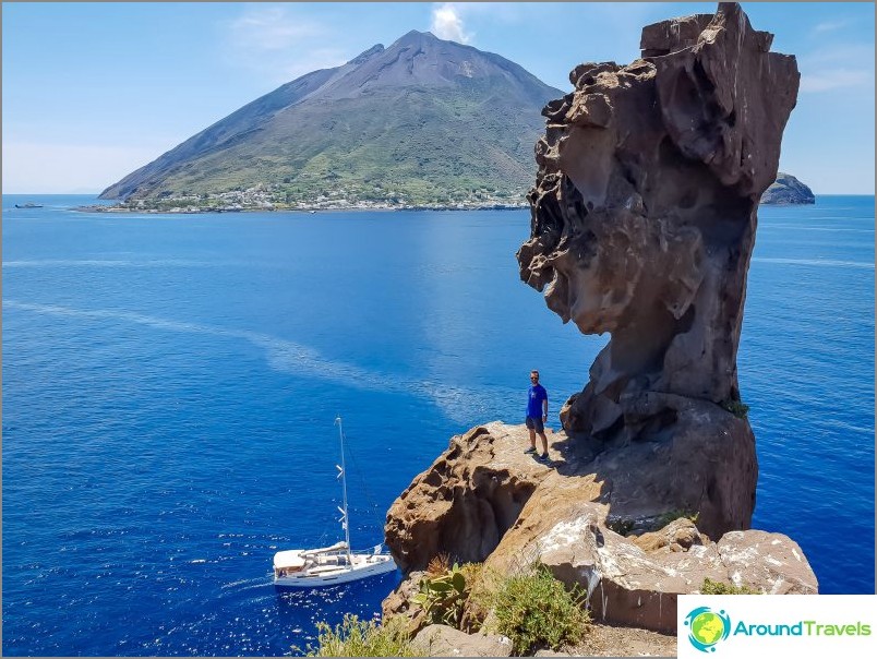 View from this island to Stromboli