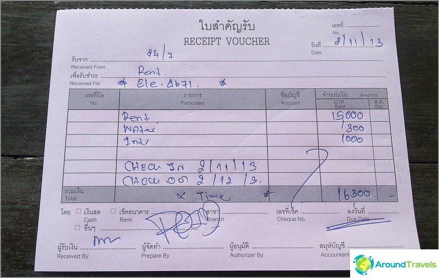 The check is issued every month, for rent and komunalku