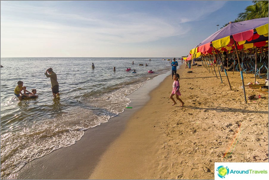 Actually, the beach itself in Bang Saen