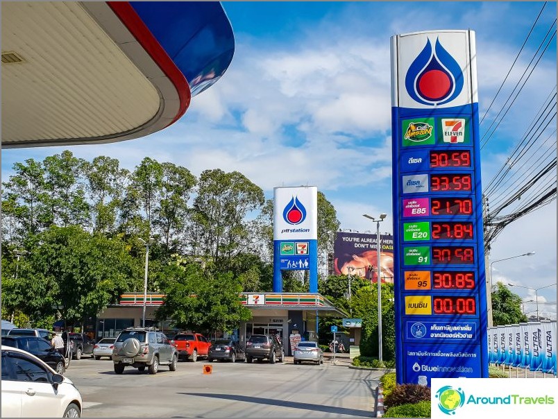 Petrol prices in Thailand