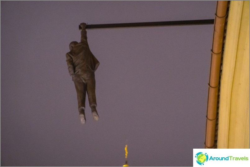 Hanging Man in Prague - a landmark on just once