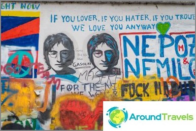 Lennon Wall in Prague - thirty meters of street art