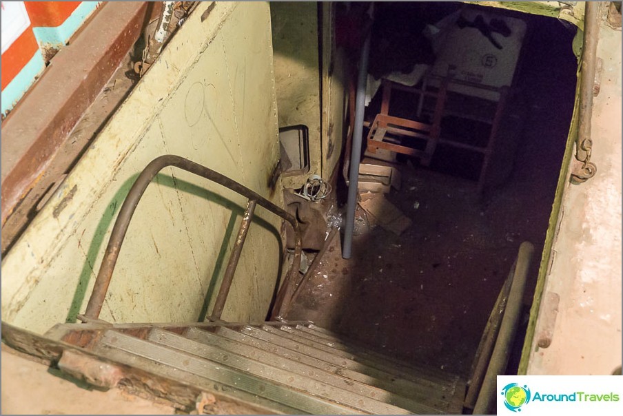 Staircase somewhere down and into darkness