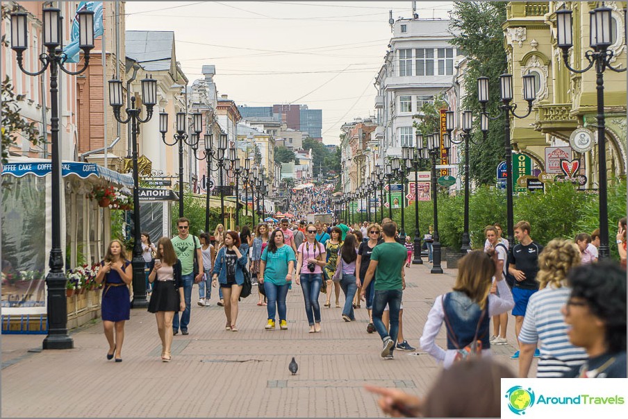 Pedestrian street in Nizhny Novgorod