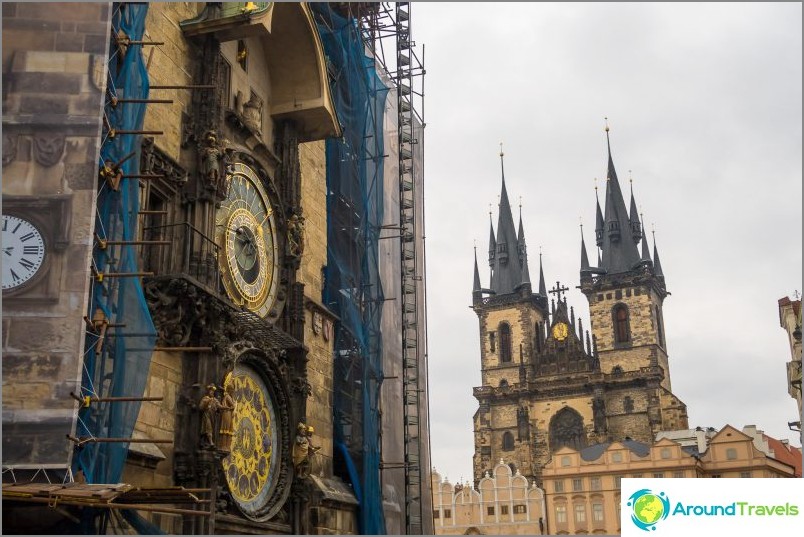 And the astronomical clock on the Old Town Hall