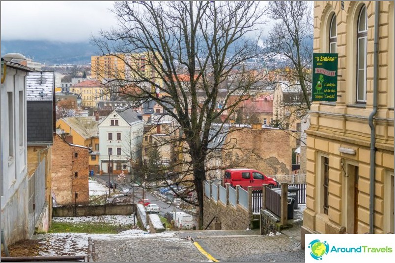 View and the old town in the neighboring area