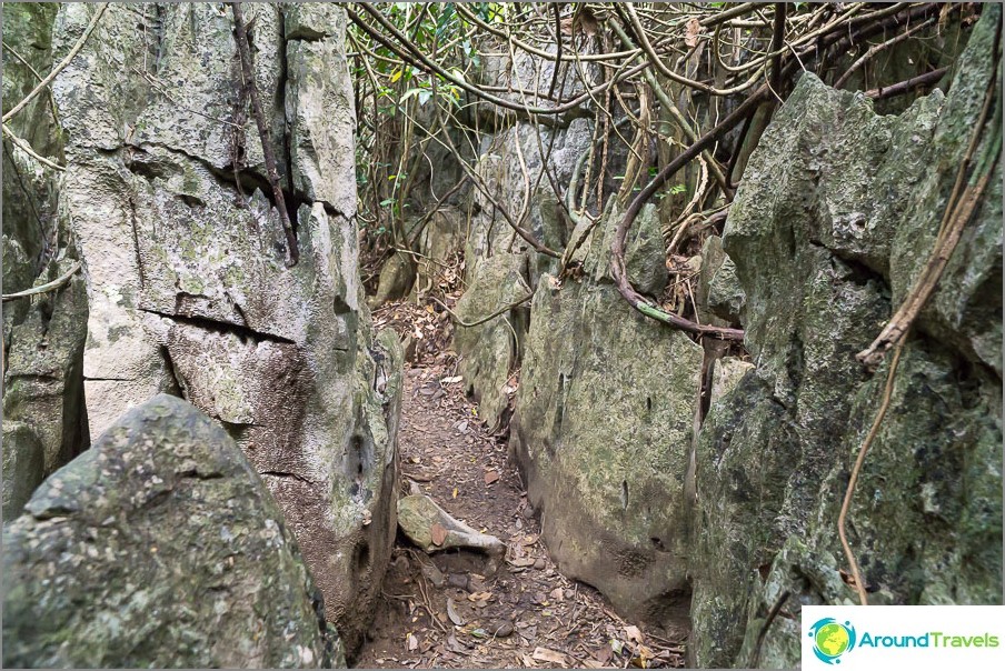 Stone corridor