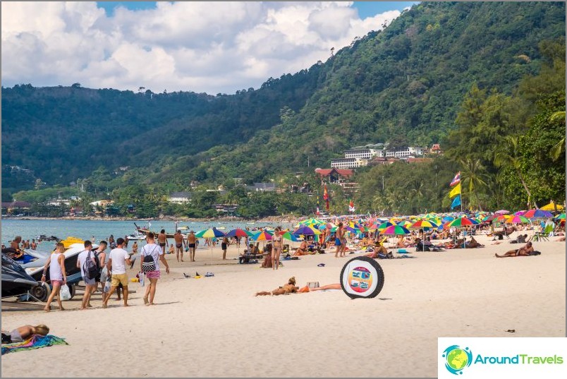 Patong Beach - the most crowded and noisy