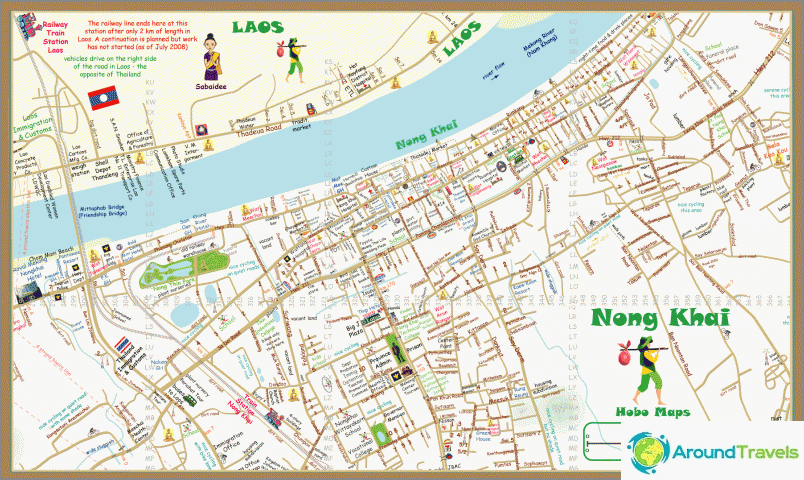 Map Nong Khai