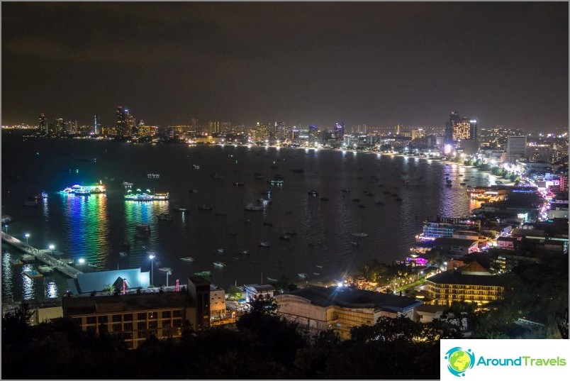 The best observation deck in Pattaya - view of the whole city