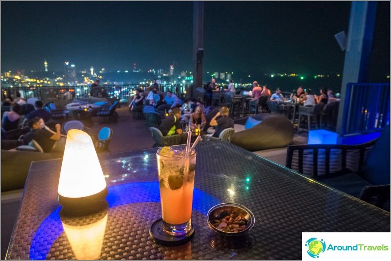 Rooftop Restaurant Hilton Pattaya - 34th floor overlooking the city