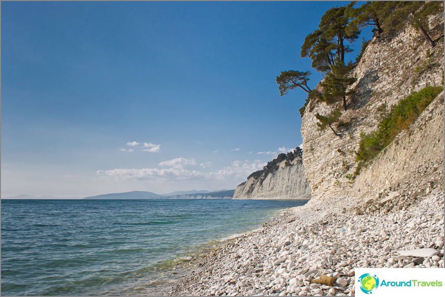 Beautiful wild beaches of the Black Sea